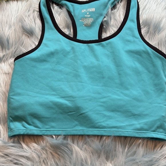 Splits59 Amber AirWeight Sports Bra in Aqua sz M - Picture 6 of 10
